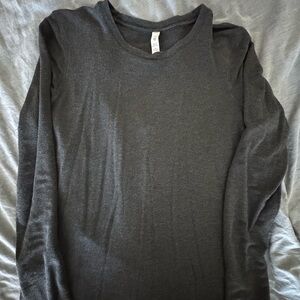 lululemon athletica Dark Gray Long Sleeve Tee